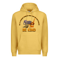 Antique Gold In a World Where You Can Be Anything Bee Kind Premium Hoodie - Bettercallsaul
