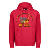 Cardinal In a World Where You Can Be Anything Bee Kind Premium Hoodie - Bettercallsaul