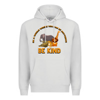 Dove Grey In a World Where You Can Be Anything Bee Kind Premium Hoodie - Bettercallsaul