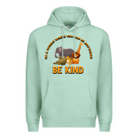 Seafoam In a World Where You Can Be Anything Bee Kind Premium Hoodie - Bettercallsaul