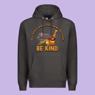 In A World Where You Can Be Anything Bee Kind Premium Hoodie Designed By Bettercallsaul