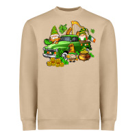 Mushroom st patricks gnomes  with farm truck Heavyweight Sweatshirt - AdoDesignShop