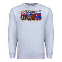 Heather Grey labor day drink Premium Sweatshirt - RacoonDesign