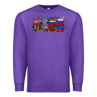 Purple labor day drink Premium Sweatshirt - RacoonDesign