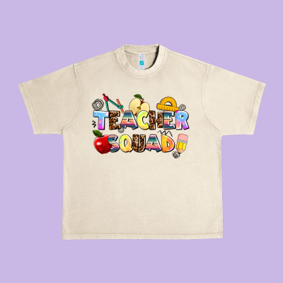 Teacher Squad Urban Heavy Tee Designed By Adodesignshop