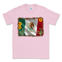 Bubblegum Pink mexico flag sunflower cactus Classic Tee - AdoDesignShop
