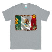 Heather Grey mexico flag sunflower cactus Classic Tee - AdoDesignShop