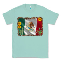 Seafoam mexico flag sunflower cactus Classic Tee - AdoDesignShop