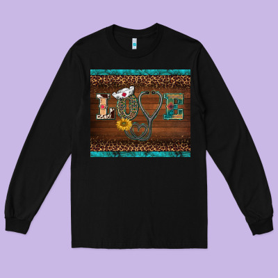 Western Nurse Love Tumbler Long Sleeve Tee Designed By Barkaloodesign