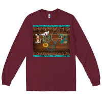 Burgundy western nurse love tumbler Long Sleeve Tee - BarkalooDesign