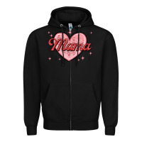 Black mama valentines Zipper Hoodie - MaliasSmallBusiness