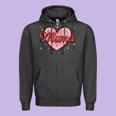 Mama Valentines Zipper Hoodie Designed By Maliassmallbusiness
