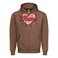 Chestnut mama valentines Zipper Hoodie - MaliasSmallBusiness