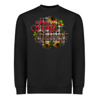 Black stay sweet wood slice ornament Heavyweight Sweatshirt - JahusDesignShop
