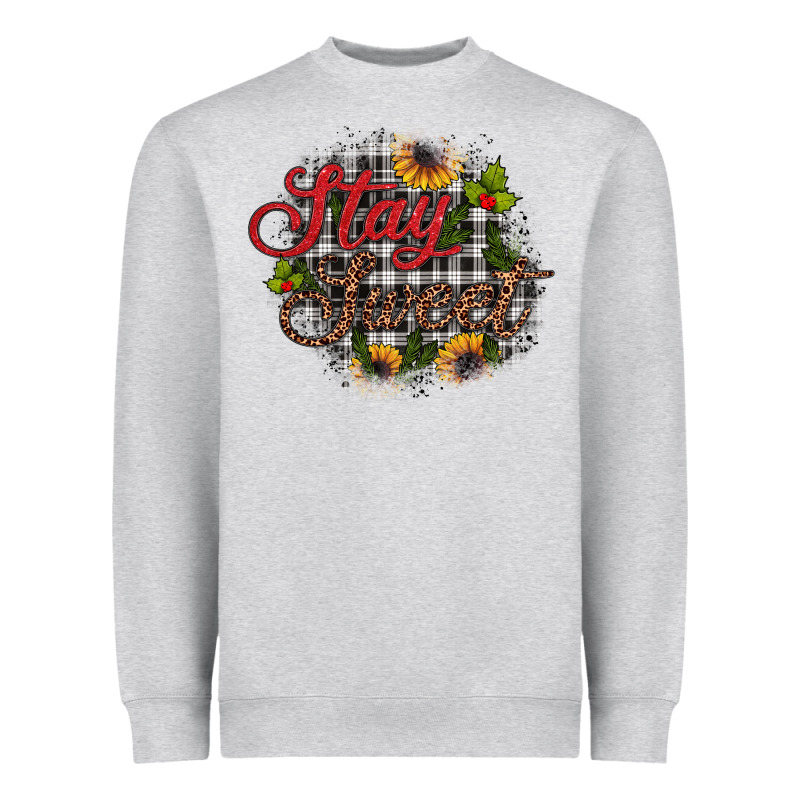 Stay Sweet Wood Slice Ornament Heavyweight Sweatshirt by JahusDesignShop | Teevron