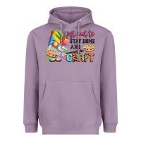 Lavender i just want to stay home and craft Heavyweight Hoodie - LillyAllenDesigns