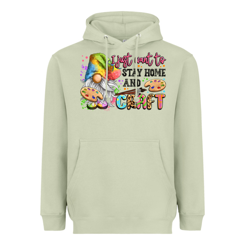 I Just Want To Stay Home And Craft Heavyweight Hoodie by LillyAllenDesigns | Teevron