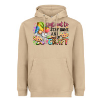Mushroom i just want to stay home and craft Heavyweight Hoodie - LillyAllenDesigns