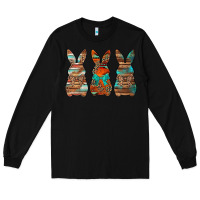 Black western easter bunnies Long Sleeve Tee - Jasminsmagicworld