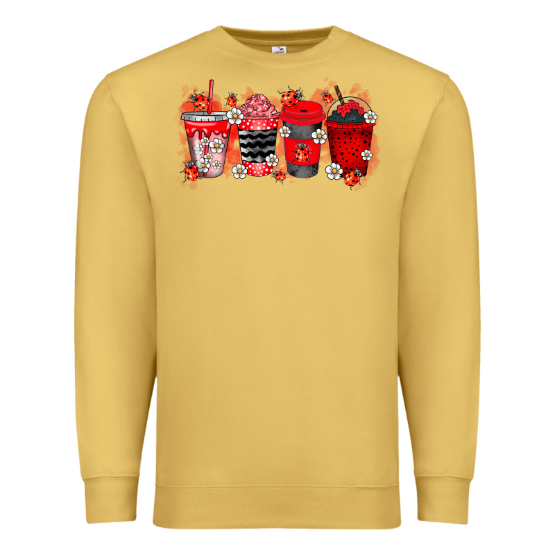 Lady Bug Drink Premium Sweatshirt by RacoonDesign | Teevron