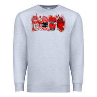 Heather Grey lady bug drink Premium Sweatshirt - RacoonDesign