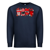 Navy lady bug drink Premium Sweatshirt - RacoonDesign