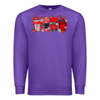 Purple lady bug drink Premium Sweatshirt - RacoonDesign