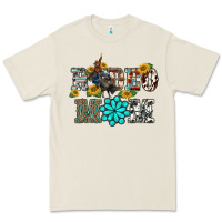 Bone western rodeo bullfighter mom turquoise gemstones  sunflowers Premium Tee - BarkalooDesign