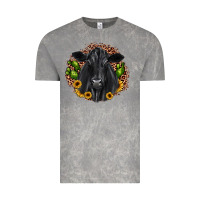 Cloud Rock black angus cactus sunflower Vintage Tee - JahusDesignShop