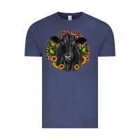 Vintage Denim black angus cactus sunflower Vintage Tee - JahusDesignShop