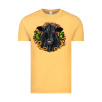 Vintage Mustard black angus cactus sunflower Vintage Tee - JahusDesignShop