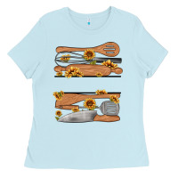 Baby Blue custom name kitchen tools Ladies Tee - MaliasSmallBusiness