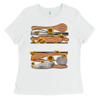 White custom name kitchen tools Ladies Tee - MaliasSmallBusiness