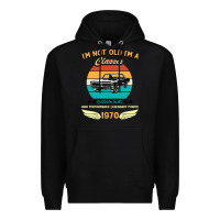 Black Vintage 50th Birthday I'm Not Old I'm A Classic Born In 1970 Premium Hoodie - Bettercallsaul