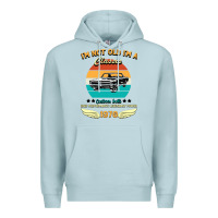 Blue Mist Vintage 50th Birthday I'm Not Old I'm A Classic Born In 1970 Premium Hoodie - Bettercallsaul