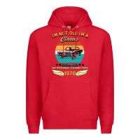 Red Vintage 50th Birthday I'm Not Old I'm A Classic Born In 1970 Premium Hoodie - Bettercallsaul