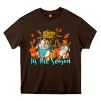 Chocolate Brown Tis The Season Heavy Core Tee - RanaPortraitStore