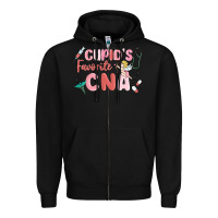 Black cupids favorite cna Zipper Hoodie - MaliasSmallBusiness