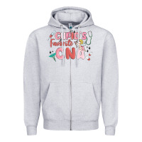 Heather Grey cupids favorite cna Zipper Hoodie - MaliasSmallBusiness