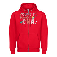 Red cupids favorite cna Zipper Hoodie - MaliasSmallBusiness