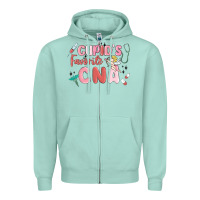 Seafoam cupids favorite cna Zipper Hoodie - MaliasSmallBusiness