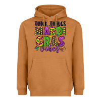 Meerkat thick things mardi gras vibes Heavyweight Hoodie - LillyAllenDesigns