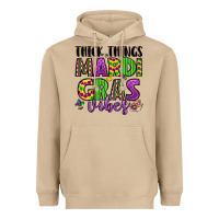 Mushroom thick things mardi gras vibes Heavyweight Hoodie - LillyAllenDesigns