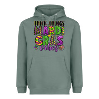Sage thick things mardi gras vibes Heavyweight Hoodie - LillyAllenDesigns