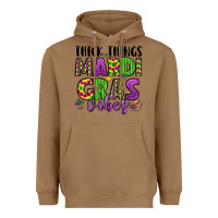 Toasted Coconut thick things mardi gras vibes Heavyweight Hoodie - LillyAllenDesigns