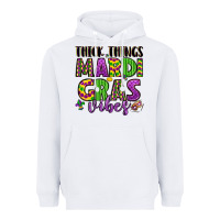 White thick things mardi gras vibes Heavyweight Hoodie - LillyAllenDesigns