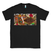 Black western turquoise gemstone horse cowhide leopard floral background lic Classic Tee - Artiststas