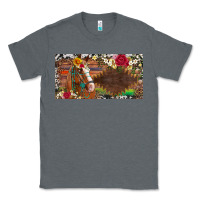 Charcoal Heather western turquoise gemstone horse cowhide leopard floral background lic Classic Tee - Artiststas