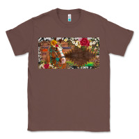Chestnut western turquoise gemstone horse cowhide leopard floral background lic Classic Tee - Artiststas