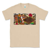 Mushroom western turquoise gemstone horse cowhide leopard floral background lic Classic Tee - Artiststas